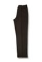 Women's Lycra Trousers Dark Brown Elastic Waist No Knee-Line Knitted Steel-Interlock Combed Cotton Fabric with Pockets Ribbed Stitching - 4