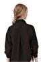 Women's Drawstring Black Oversize Shirt - 6