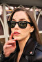 Mv 24007-2 Black / Green Glass Curved Model Sunglasses - 2