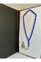 Airplane Glass Tesbih Vernier Model Blue-Transparent Color Beyzi Cut T-49 - 2
