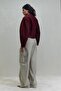 Burgundy Gigi Waist Seated Jacket - 7