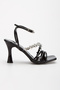 Women's Stone Embroidered Heeled Shoes - 2