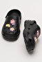 Non-Slip Sole Sea Beach Pool Children's Slippers Black - 7