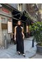 Pleated Maxi Length Dress with Back Detail - 4