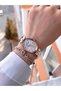 Crystal Cut Glass Steel Cord 3Atm Water Resistant Women Wrist Watch+Bracelet F13954.M6 - 2