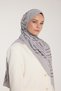 Pure Tone Shawl - V Pattern - Soft Gray - Gray - 3