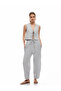 Comfortable Fit Waist Tie Pocket Balloon Fit Trousers