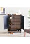 Janos 15-Pair Shoe Cabinet - Columbia/Black - 3