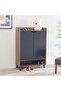 Janos 15-Pair Shoe Cabinet - Columbia/Black - 5