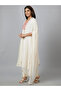 Embroidered A-Line Kurta with Trouser and Dupatta Set - 4
