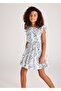 Girl's Printed Dress Blue 6975