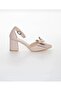 Arlo Beige Bow Heeled Shoes