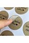 Coated Sticker 210 Pieces - Use on Beautiful Days - Kraft Look Sticker Adhesive Label - 5