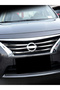Silver For Nissan Sunny N17 Versa 2014-2017 Car Front Mesh Grille Head Bumper Cover Trim Grille Stic - 7