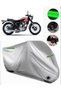Kawasaki W 800 Rear Bag Compatible Premium Motorcycle Tarpaulin (Lock Compatible) Black-Grey