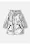 Girl's Shiny Windbreaker Oro Blanco 3411 - 4