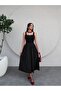 Zero Sleeve Midi Flared Skirt Dress