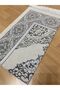 Patterned Fringed Gift Bundle Taffeta Gray Prayer Rug - 4