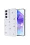 Galaxy A35 Case Airbag Design Glitter Transparent Pole Cover - Star - 2