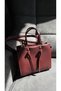 Stylish Mother's Day Gift Women's Knotted Hand & Shoulder Bag Mini City Bag Claret Red - 5