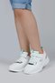 28106 Velcro White - Salmon Girl's Sneaker Casual Sneakers - 3