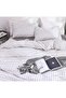 Double Personality Pattern Bedding Set Fitted Sheet and 2 Pillowcases - 7