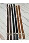 Leather Bocel Bag Strap 1 Pair Black