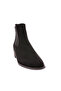 Women's Black Suede Boots - Frame Heels and Stretch Detail 215265 - 2