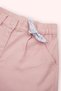 Baby Girl Pink Shorts with Elastic Waist and Bow Detail - 2