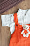 X Silk Atlas Baby and Child Muslin Salopet with Teddy Bear Shirt - 3