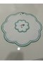 12 Pieces First Quality Linen Love Birds Embroidered American Serving Charger and Presentation Napkin - 5