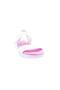 102-23Y Women's Elastic Sandals White Fuchsia - 2