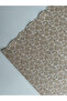 100% Cotton Patterned Poplin Fabric - Cream Leaves - Width: 160cm - 3