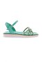 Women's Cross Silver Stone Sandals Green 6463372