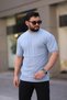 Baby Boy Blue Crew Neck Knitted T-Shirt