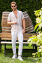 Striped 100% Cotton Slim Fit Short Sleeve Shirt Men Shirt Cf23s116097 - 2