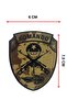 Commando Lettering Embossed Plastic Velcro Rigging Patch