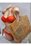 Women's Orange Freeze Strapless Bikini Set