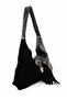 Vintage Genuine Leather and Suede Women Shoulder Bag