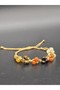 Women's (Evil Eye Protection, Solar Chakra) Stylish Handcrafted Adjustable Natural Stone Bracelet 6 mm - 3
