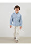 Kids' Long Sleeve Striped Boys' Shirt - 4