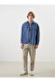 Nevavm Comfortable Fit Long Sleeve Gabardine Men's Shirt Jacket with Difference - 2