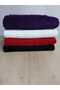 4 Pieces Non-Holding Hair Dye Black Red White Purple Microfiber Hand-Face-Hairdresser-Sports-Towel - 2