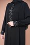 Luxury Dubai Silk Applique Embroidered Abaya Stylish Abaya New Abaya - 7