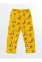 Lcw Kids Yellow Polo Neck Winnie the Pooh Printed Boys' Pajamas Set - 4