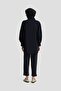 Navy Blue 25Y4612 Sleeve Pleated Judge Collar Tunic - 5