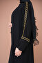 Gold Chain Lace Abaya Dubai Silk Stylish and High-Quality Special Series Abaya - 7