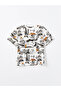 Xside Crew Neck Short Sleeve Printed Combed Cotton Men's T-Shirt (S5) - 5