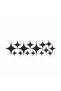 Car Automobile New Model 4 Cornered Star Set 15 Pieces 4 Different Sizes 4 Different Color Options - 4