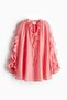 Long-sleeved ruffled dress